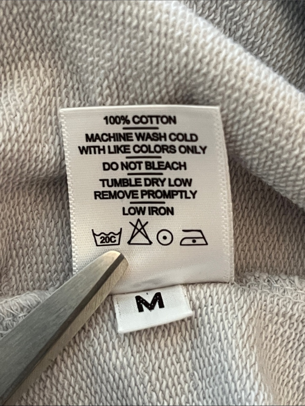 American Giant Women’s Crew Neck Sweatshirt, size M, pale grey - Picture 7 of 7
